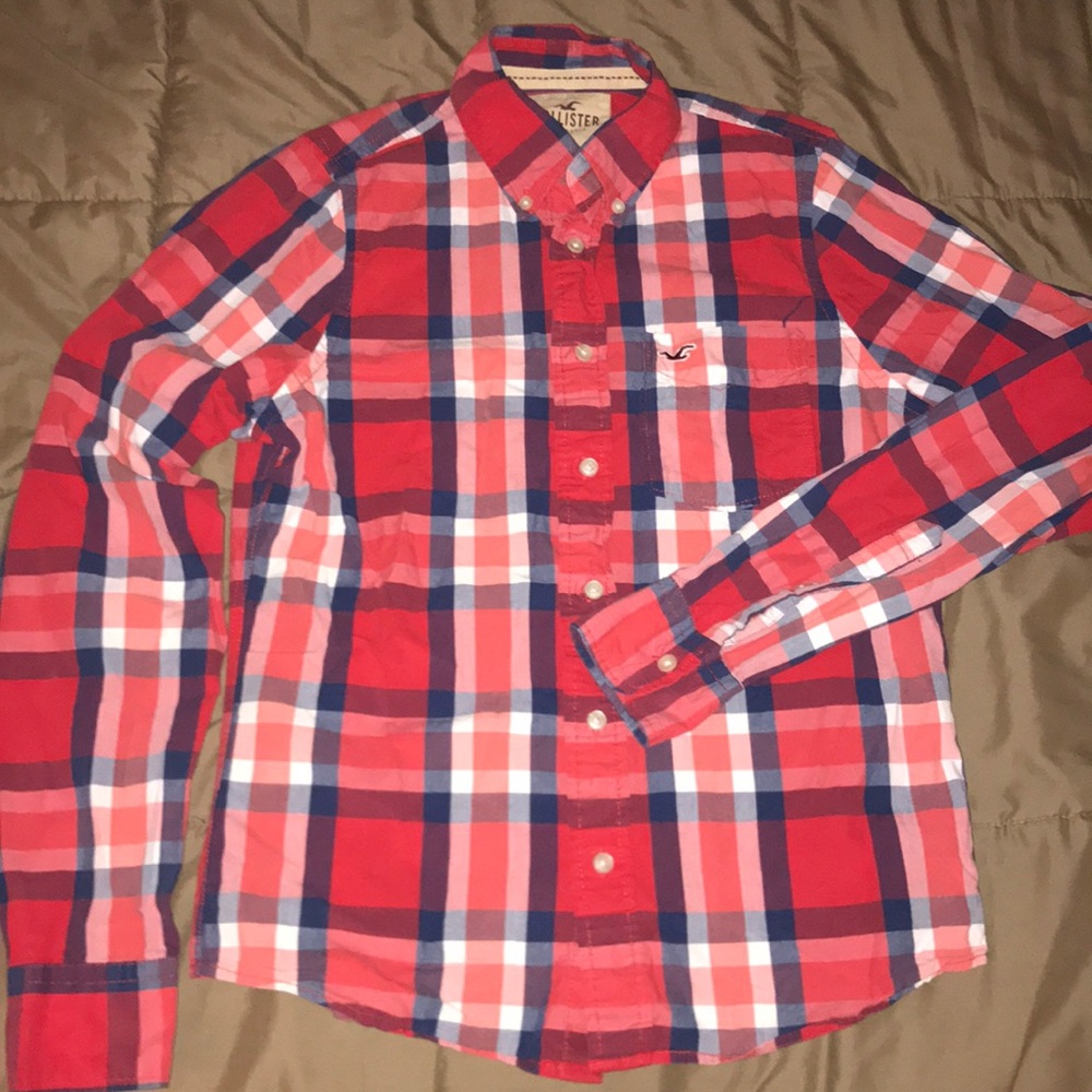 Hollister Plaid Button Down size Medium
